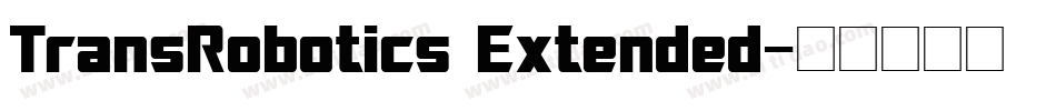 TransRobotics Extended字体转换